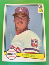 1982 Donruss Base Set #341 Steve Comer