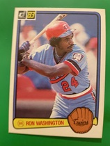 1983 Donruss Base Set #431 Ron Washington