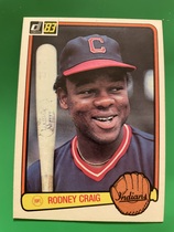 1983 Donruss Base Set #515 Rodney Craig