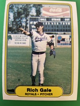 1982 Fleer Base Set #408 Rich Gale