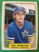 1982 Fleer Base Set #503 Jim Anderson