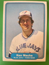 1982 Fleer Base Set #618 Ken Macha