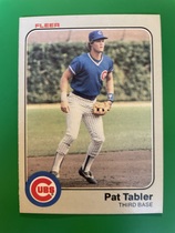 1983 Fleer Base Set #509 Pat Tabler