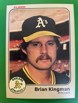 1983 Fleer Base Set #522 Brian Kingman