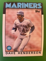 1986 Topps Base Set #221 Dave Henderson