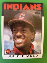 1986 Topps Base Set #391 Julio Franco