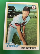 1978 Topps Base Set #113 Don Carrithers