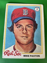 1978 Topps Base Set #216 Mike Paxton