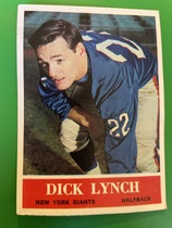 1964 Philadelphia Base Set #121 Dick Lynch