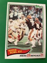 1982 Topps Base Set #9 1981 Super Bowl XVI