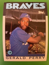 1986 Topps Base Set #557 Gerald Perry