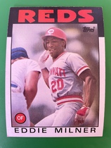 1986 Topps Base Set #544 Eddie Milner