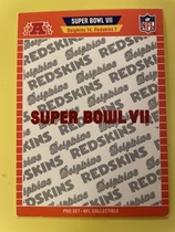 1989 Pro Set Super Bowl Logos #7 Super Bowl VII