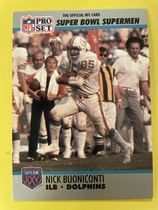 1990 Pro Set Super Bowl 160 #88 Nick Buoniconti