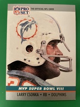 1990 Pro Set Super Bowl MVP's #8 Larry Csonka