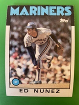 1986 Topps Base Set #511 Edwin Nunez