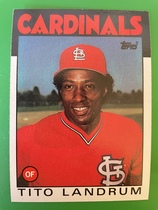 1986 Topps Base Set #498 Tito Landrum