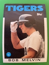 1986 Topps Base Set #479 Bob Melvin