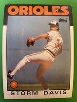 1986 Topps Base Set #469 Storm Davis