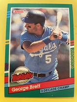 1991 Donruss Bonus Cards/Highlights #19 George Brett