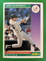 1992 Score Base Set #815 Mike Humphreys