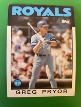 1986 Topps Base Set #773 Greg Pryor