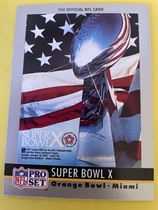 1990 Pro Set Theme Art #10 Super Bowl X