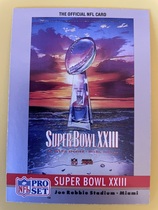1990 Pro Set Theme Art #23 Super Bowl XXIII