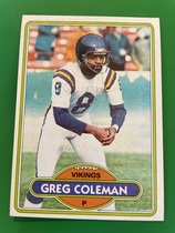 1980 Topps Base Set #97 Greg Coleman