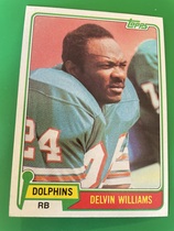 1981 Topps Base Set #287 Delvin Williams