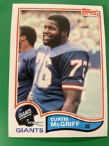 1982 Topps Base Set #428 Curtis McGriff