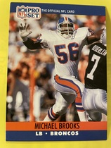1990 Pro Set Base Set #485 Michael Brooks