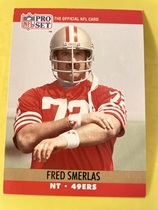 1990 Pro Set Base Set #643 Fred Smerlas