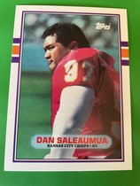 1989 Topps Traded #7 Dan Saleaumua
