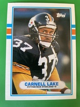 1989 Topps Traded #80 Carnell Lake