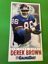 1992 Fleer GameDay #12 Derek Brown