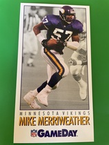 1992 Fleer GameDay #57 Mike Merriweather