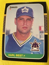 1987 Donruss Base Set #198 Karl Best