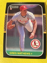 1987 Donruss Base Set #208 Greg Mathews