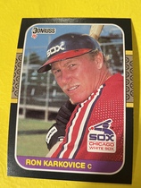 1987 Donruss Base Set #334 Ron Karkovice