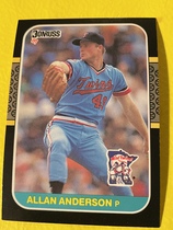 1987 Donruss Base Set #368 Allan Anderson