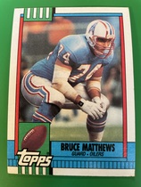 1990 Topps Base Set #215 Bruce Matthews
