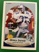 1990 Fleer Base Set #395 Derrick Shepard