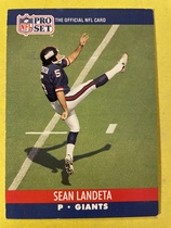 1990 Pro Set Base Set #597 Sean Landeta