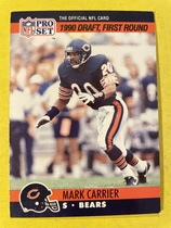 1990 Pro Set Base Set #674 Mark Carrier