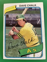 1980 Topps Base Set #261 Dave Chalk