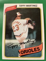 1980 Topps Base Set #706 Tippy Martinez