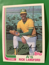 1982 Topps Base Set #454 Rick Langford