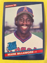 1986 Donruss Base Set #35 Mark McLemore