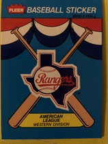 1989 Fleer Team Logo Stickers #19 Rangers